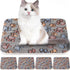 4 Pack Ultra Soft Dog Cat Bed Mat with Cute Prints, Cozy Washable Thickened Pet Bed Mat for Small Animals