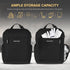 Golf Shoe Bag for Men Women, Padded Carry Bags with Clasped Strap Handle & Side Ventilation, 3 Pockets for Accessories