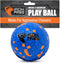 Indestructible Dog Ball, Blue Tough Toy for Aggressive Chewers, Great for Indoor and Outdoor Fetch Play