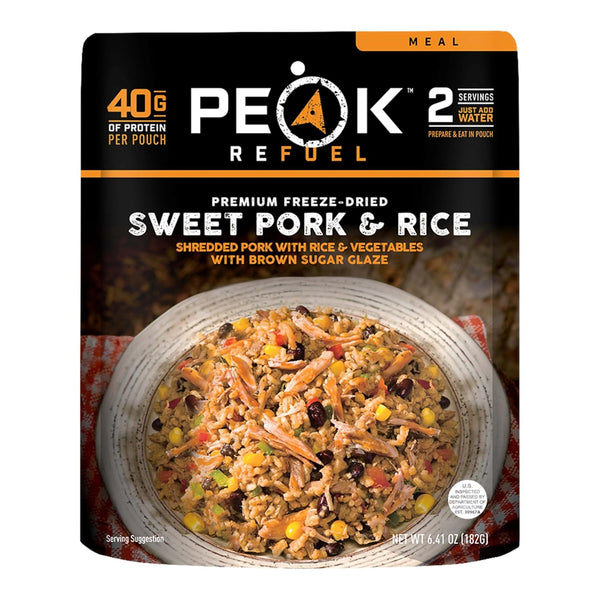 Peak Refuel Sweet Pork & Rice | Premium Freeze Dried Camping Food