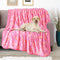 Upgraded Dog Blankets for Large Dogs, Washable 40" x 50", Soft Pet Mat Throw Cover for Kennel Crate Bed, Cute Paw
