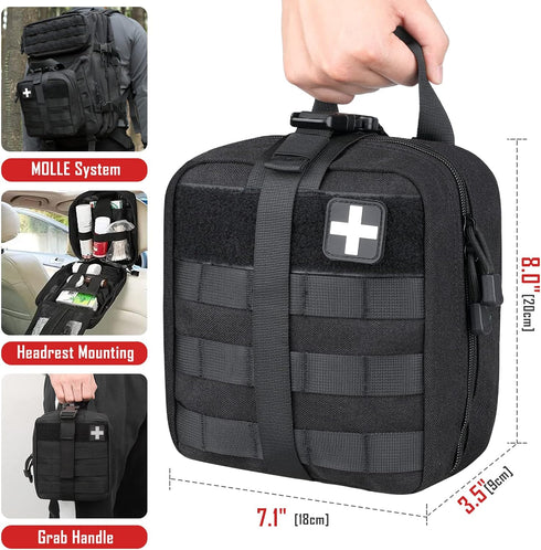 1000D LIVANS First Aid Bag Empty Medical Ifak Pouch Molle EMT Pouches Rip-Away Tactical Military Trauma Emergency Medic