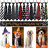 10pcs Skull Large Dog Neck Ties - Handmade Festival Dog Ties for Medium Large Dogs, Holiday Accessories