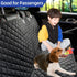 Dog Seat Cover for Back Seat, Waterproof Car Bench Seat Covers for Cars, Trucks & SUVs (Black, 52"x48")