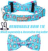 Dog Collar Easter Gift with Bow Tie, Adjustable Rabbit Egg Collar for Small Medium Large Boy & Girl Dogs, XL, Neck