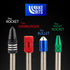 Presta Valve Caps, Anodized Aluminum, Use on Presta/French Valves, Designs: Bullet, Rocket, Hamburger (4 Pack)