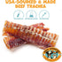 Pack 5-6" (4ct) Approved Beef Trachea - Dehydrated Beef Dog Treats Made in USA - Single Ingredient Treat w/Chondroitin
