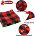 Malier 2 Pack Christmas Dog Bandanas, Classic Buffalo Red Plaid for Small and Extra Large Dogs