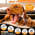 4-Pack Dog Chew Toys for Aggressive Chewers, Durable Bacon Flavor Nylon Bones for Teeth Cleaning