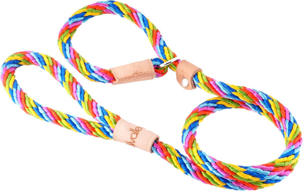 Alvalley Rope Dog Leashes with Stopper - Soft Braided No-Pull Gentle Slip Leads for Small, Medium, Large & Extra Large