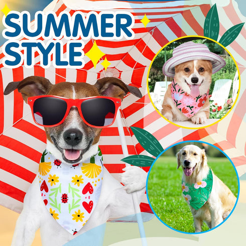 60 Sadnyy Pcs Dog Bandanas Bulk Heat Transfer Pet Bibs Sublimation Bandana Blank DIY Triangle Washable Bibs Scarfs