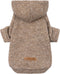 Fitwarm Knitted Dog Hoodie Sweater, Lightweight Winter Clothes for Small Dogs, Heather Khaki, Small Size