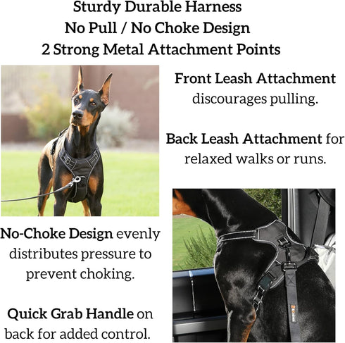 Dog Harness, Large, Black