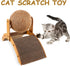 Toddmomy Cat Scratcher Ball Cat Scratching Toy Inclined Scratch Board Sisal Rope Ball for Indoor Cat Kittens