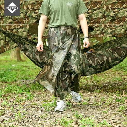 onewind Rain Skirt, Half Poncho Waterproof Ultralight Nylon Rain Kilt for Riding, Camping, Hiking