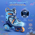 SULIFEEL Adjustable Roller Skates for Girls Boys Kids,Fun Illuminating Light Up Flash Wheels Three-Point Type Balance