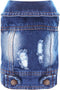 Cool Dog Jean Jacket for Small Medium Dogs, Puppy Outfits, Denim Coats for Boys Girls, Blue, XL (Suggest 12-16 lbs)