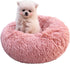 Pink Puppy Bed, 15 Inch Washable Donut Soft Small Pet Bed, Anti-Anxiety Round for Pets up to 5 lbs