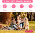 Collapsible Dog Water Bowl, 2 in 1 Foldable Pet Food and Water Bowl, Portable with Carabiner Clip for Traveling
