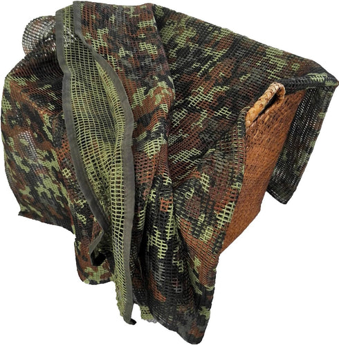 Tactical Mesh Net Scarf Sniper Veil for Hunting Photography, 180x80cm, Camouflage Color