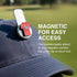 5-Pack Ghost Golf Ball Markers, - Magnetic Ball Marker Tool for Hat Clip or Divot Tool - Cast Stainless Steel - Cool