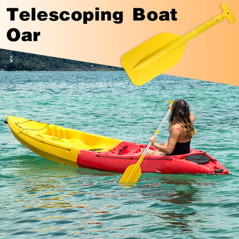 Telescoping Boat Paddle, Collapsible Oar for Kayaking, Rafting, Jet Ski, 21'' - 42'', 2 Pack