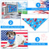 100 Pets(31.5 21.65 21.65 Inch) Kacctyen Pieces Dog Bandanas Bulk Plain Blank Heat Transfer Triangle Dog Bibs Washable