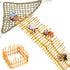 Delllala Hermit Crab Ladder Climbing Toy|Hermit Crab Decoration Tank AccessoriesReptile Habitat Decor with
