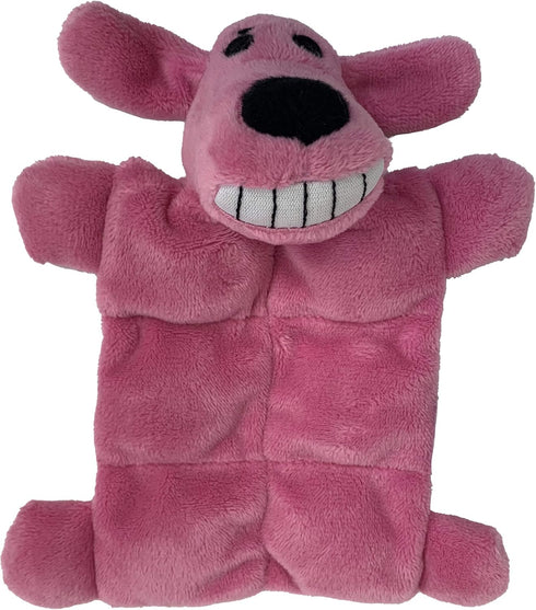 Multipet Loofa Squeaker Mat 6" Dog Toy, 3 Pack