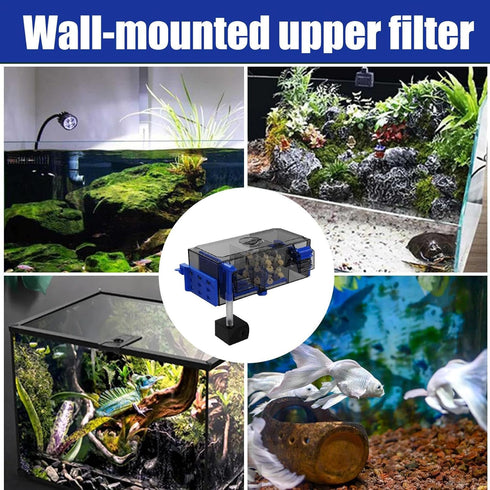 Generic Filter Aquarium,Multifunctional Water Pump | Upper Aquarium Filter | for Betta Shrimp Saltwater Freshwater