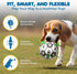 6, 9.6 oz SunGrow Dog Soccer Ball, Interactive Tug-of-War Toy with Straps, Outdoor & Indoor Training, Mental Game
