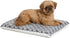 MidWest Homes for Pets Quiet Time Dog Beds, Teflon Defender, Gray & White Geometric Pattern, 24-Inch