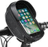 Waterproof Bicycle Storage Bags, Reflective Phone Mount Top Tube Bag, Compatible with iPhone 15, 14, 13, 12, Galaxy
