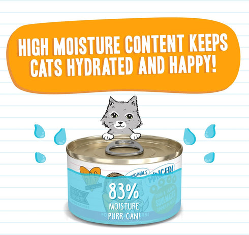 Weruva Best Feline Friend (B.F.F.) Tuna & Tilapia Twosome Cat Food, 3 oz Can (Pack of 24)