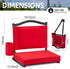 HABUTWAY Stadium Seats with Back Support and Thick Cushion Bleacher Seats with Backs and Cushion Wide, Stadium Chairs