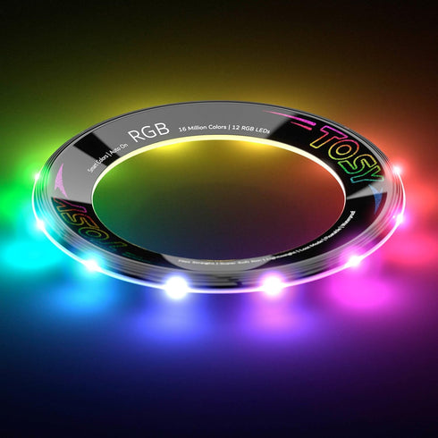 36 12 TOSY Flying Ring - RGB Multicolor or Monocolor LEDs, Super Bright, Lost Mode, Auto Light Up, Easter Basket