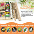 kathson Parrot Play Stand Parakeet Playground Bird Jungle Gym Wood Conure Playstand Hanging Chewing Toys with Feeder