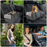 11lbs, BurgeonNest Center Console Small Dog Car Seat - Portable Pet Cat Puppy Booster Armrest Carseat Up