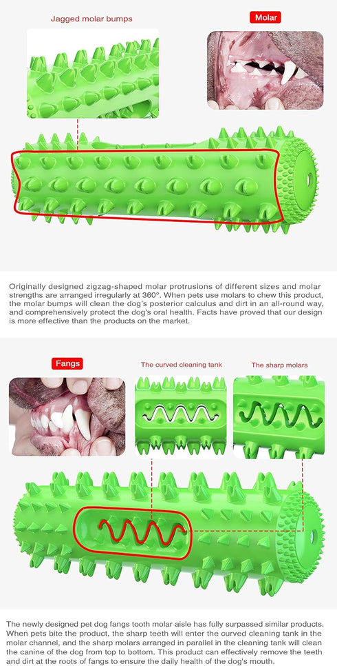 FXGJDeng Dog Chew Toys for Aggressive Chewers, Dog Toothbrush Care Cleaning Stick, Puppy Toothing Chew Toy for Small