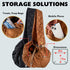 Cat Sling and Small Dog Carrier, Hands-Free Adjustable Puppy Carrier with Plush Soft Fabric and Safety Belt (Camel
