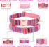 Multi-Colored Stripe Dog Collar, Soft Adjustable with Metal Buckle for Small, Medium, Large Dogs, Perfect Pet Gift