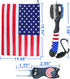 Golf Club Brush and American Flag Golf Towels, Cleaning Kit, Golf Accessories Cleaner Tool with Strong Magnet