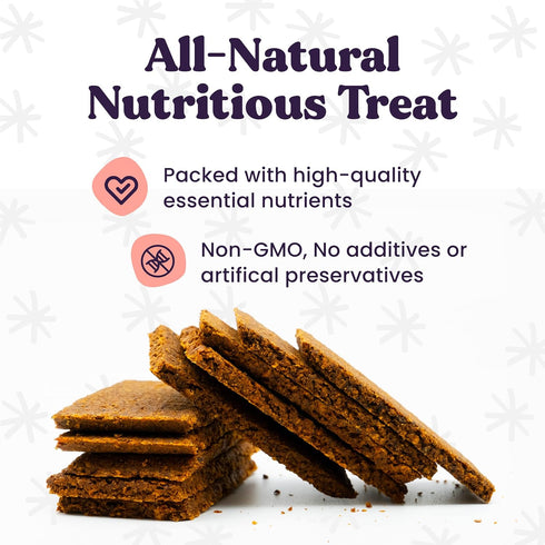 Sustainable Insect Protein Dog Treat for Canine Health, Pumpkin and Goji Berry Flavor, 6 Oz Resealable Bag