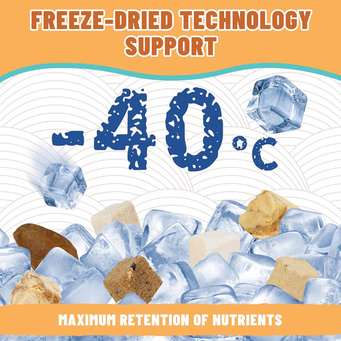 16OZ Just Try Freeze-Dried Dog Treats Mixed Flavors for Dogs & Cats Raw Single Ingredient Chicken,Salmon, Beef
