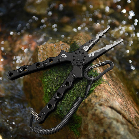 Piscifun Fishing Pliers - Saltwater Fishing Pliers with Split Ring, Fish Hook Remover, Fishing Gear Gifts