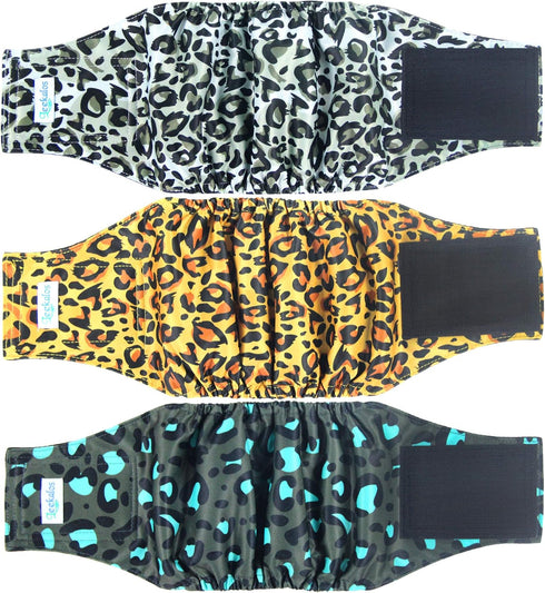 Leekalos Male Dog Diapers (3 Pack), High Absorbing Dog Belly Bands for