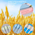 Reusable Travel Utensils Set with Case, 4 Sets Wheat Straw Portable Cutlery for Kids Adults, Eco-Friendly (Green,