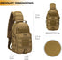 Packs Backpack Protector Plus Tactical Sling Bag Military MOLLE Crossbody Chest Shoulder (Patch Included)