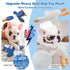 GLIDESMOOTH Dog Toys for Aggressive Chewers, Goose Chew Toy for Dogs, Squeaker Crinkle Plush Toy, Tough Interactive Dog