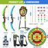 2 Pack 29" Set 24 3 4 5 6 7 8 9 10 11 12 HYES Kids Bow and Arrow with Large Dart Board, LED Light Up Archery